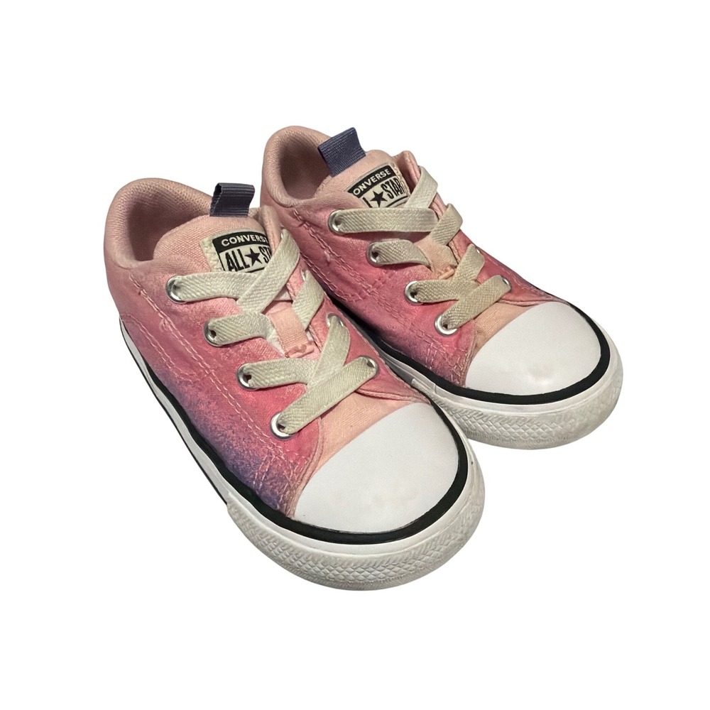 Converse Chuck Taylor All Star Infant Pink Purple Ombre Sneakers A04346F Size 8
